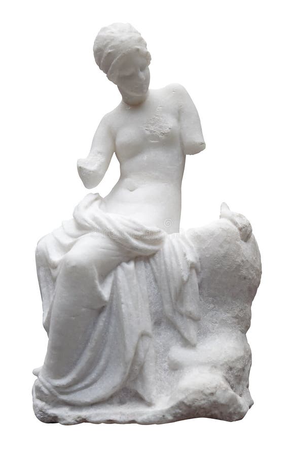 Ancient marble statue of a nude woman royalty free stock photos