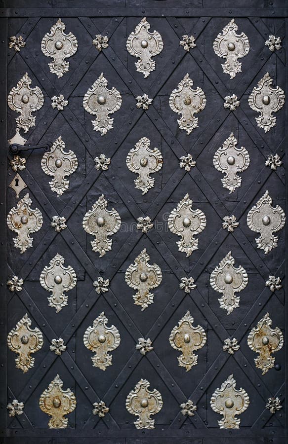 Ancient metal door royalty free stock image