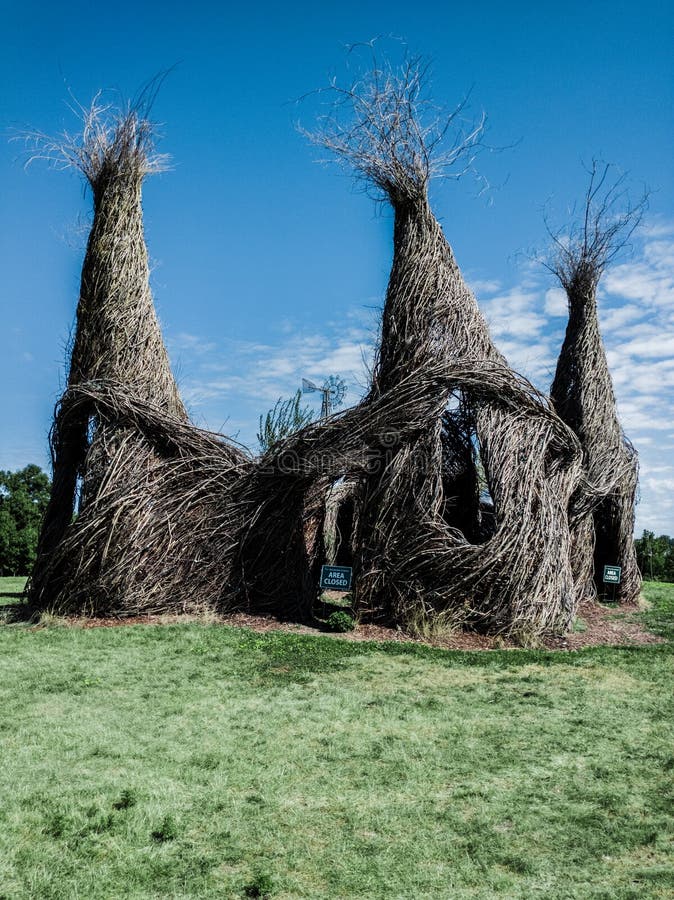Native American Huts in a Field of Grass. Stock Image Image of field