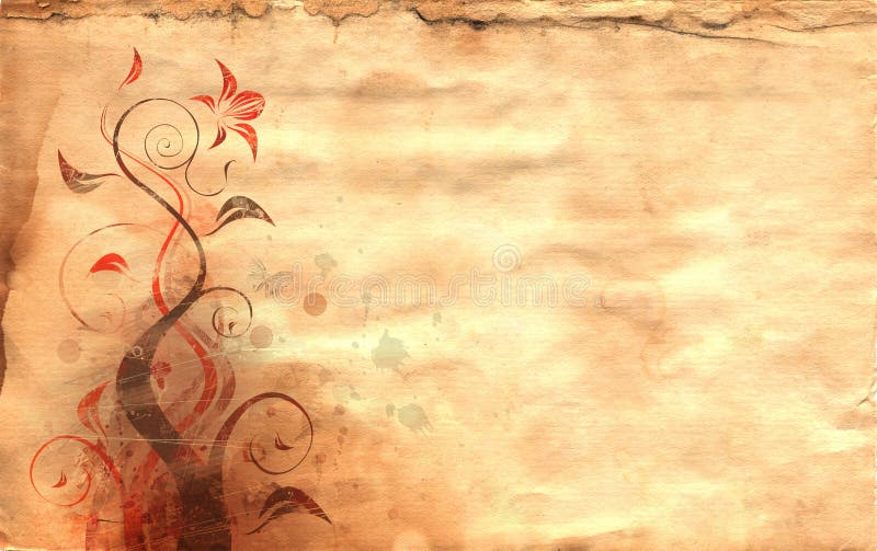 Ancient paper stock illustration. Illustration of decoration 997091