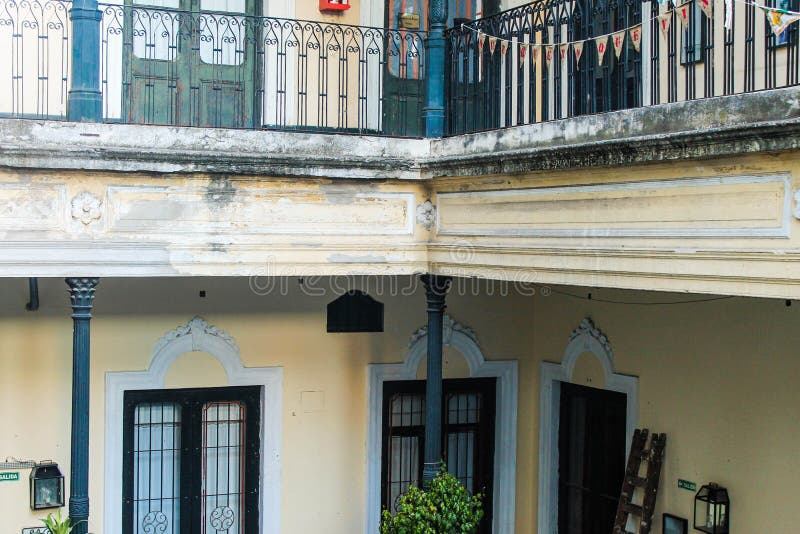 Ancient Patio Detail Patio Vintage Retro royalty free stock images.