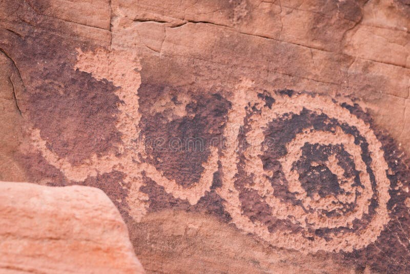 Ancient petroglyphs stock photo. Image of native, depictions 49354156