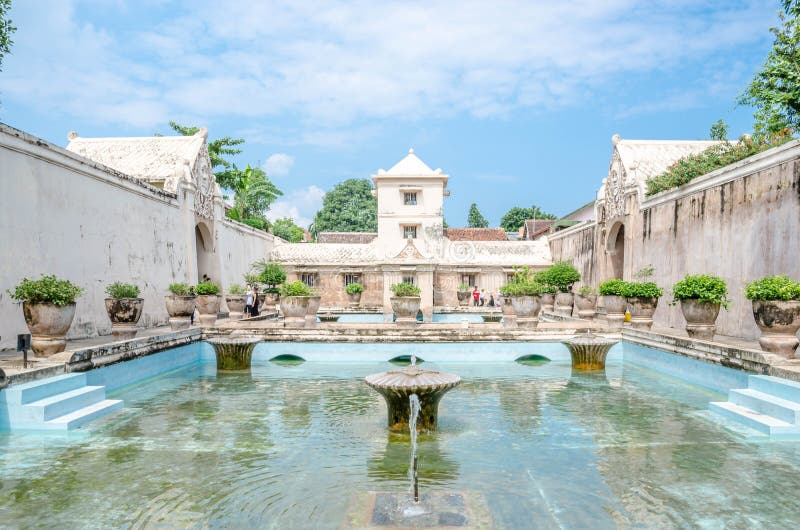 Ancient Pool At Taman Sari Water Castle  Yogyakarta Java 