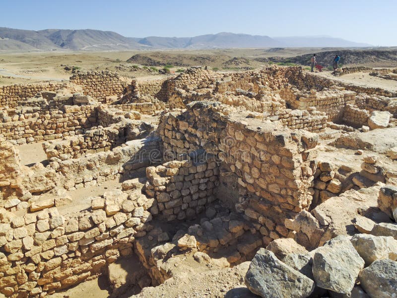 Ancient port Khor rawri stock photography