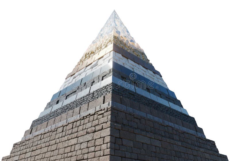 Ancient pyramid structure royalty free illustration