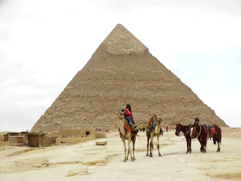 Giza Pyramids, Egypt stock image