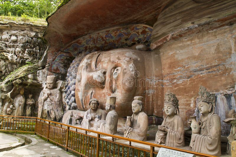 Ancient rock carving of China