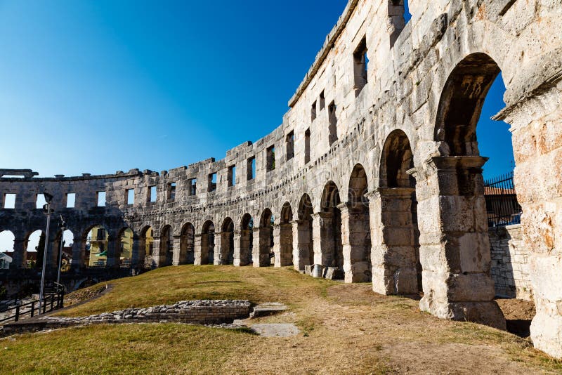 Ancient Roman Amphitheater in Pula