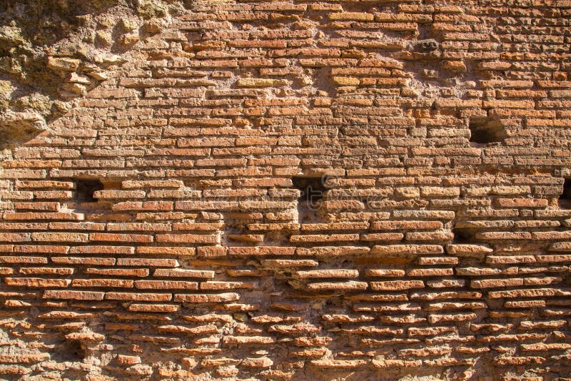 Ancient Roman Brick Wall Stock Images Download 8 593 