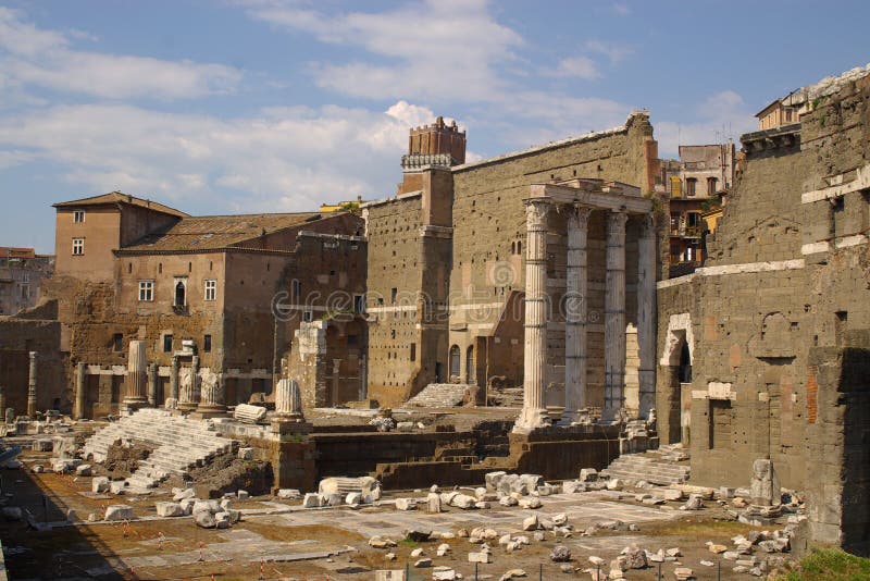 Ancient roman ruines royalty free stock image