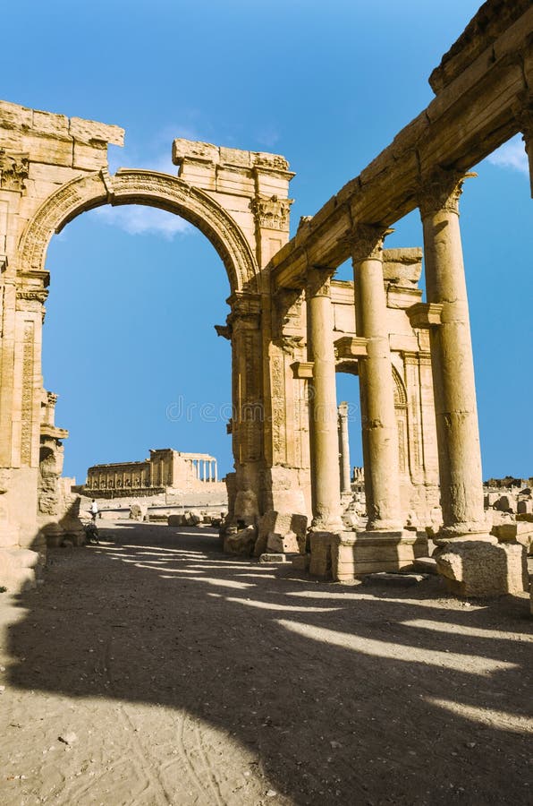 Ancient Roman time town in Palmyra