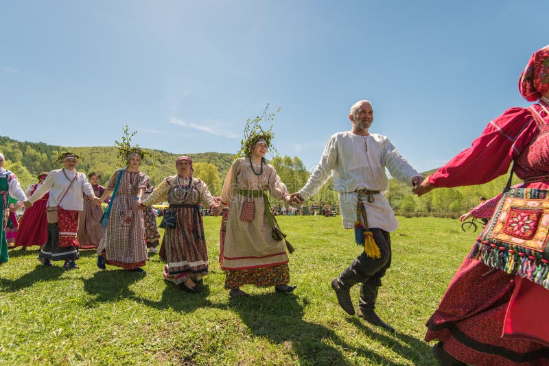 Ancient Russian Rite: Traditional Dances. Editorial Photo - Image of ...
