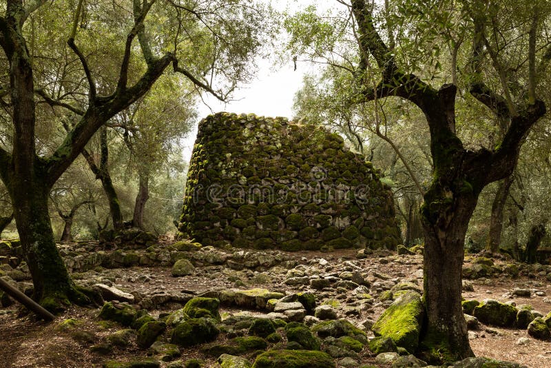 The ancient Santa Cristina nuraghe royalty free stock images The ancient Santa Cristina nuraghe royalty free stock images