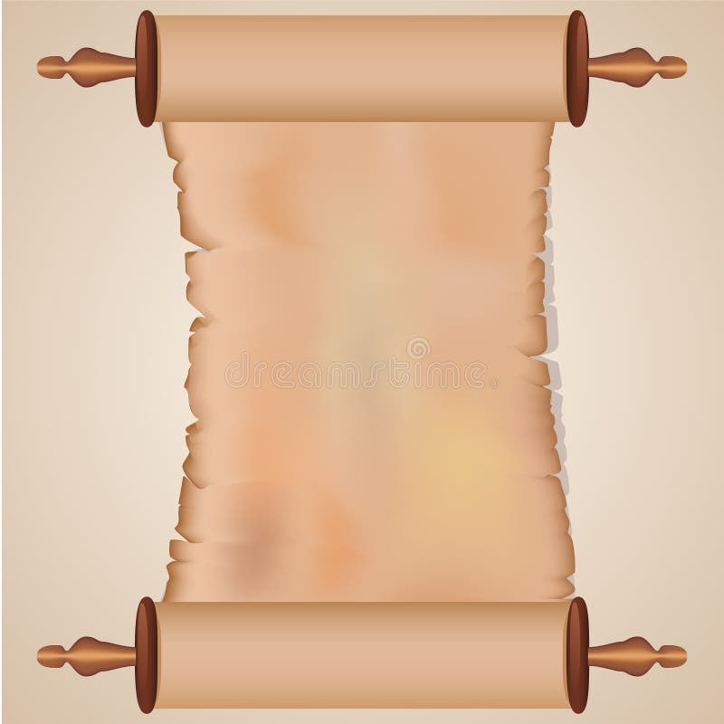 Ancient scroll royalty free illustration