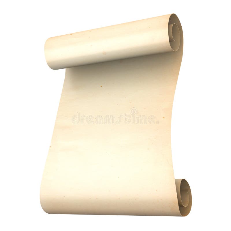 Ancient Scroll stock illustration