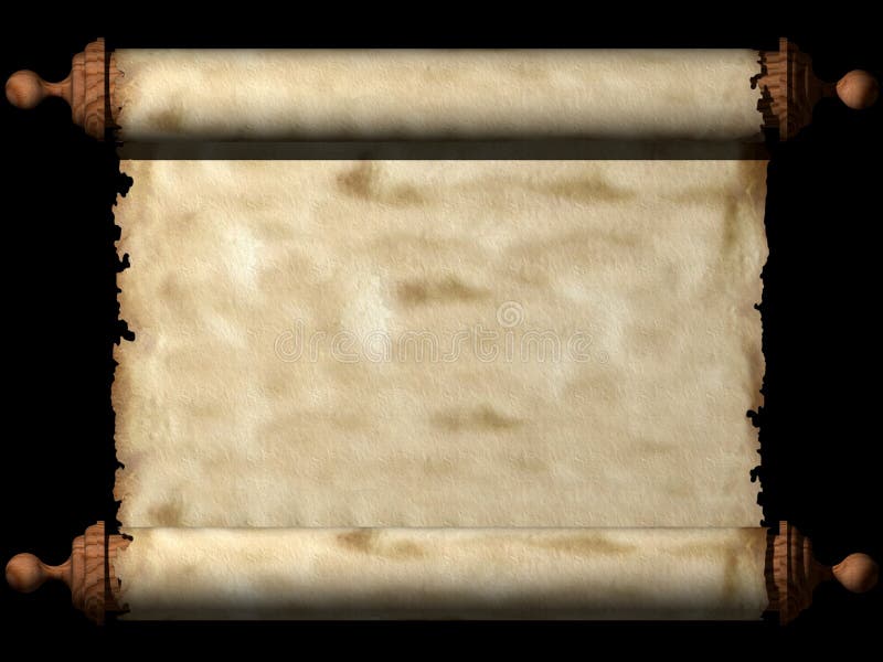 Ancient Scroll stock illustration