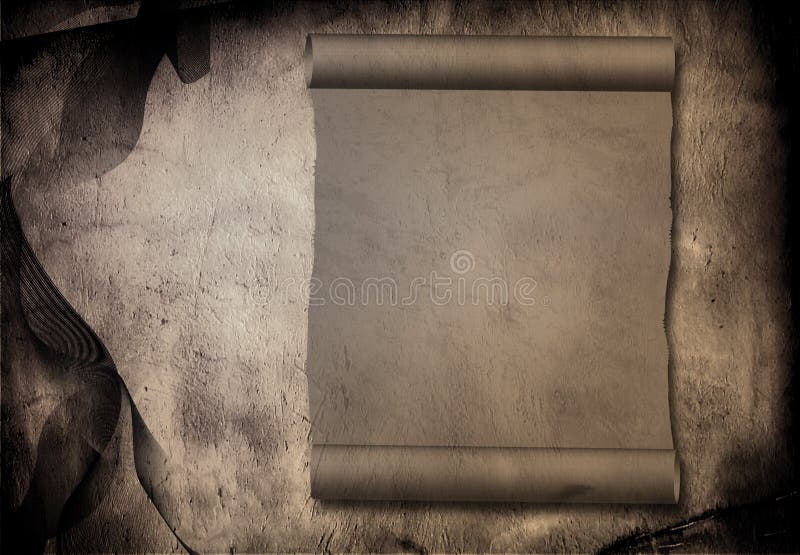 Ancient Scroll stock illustration