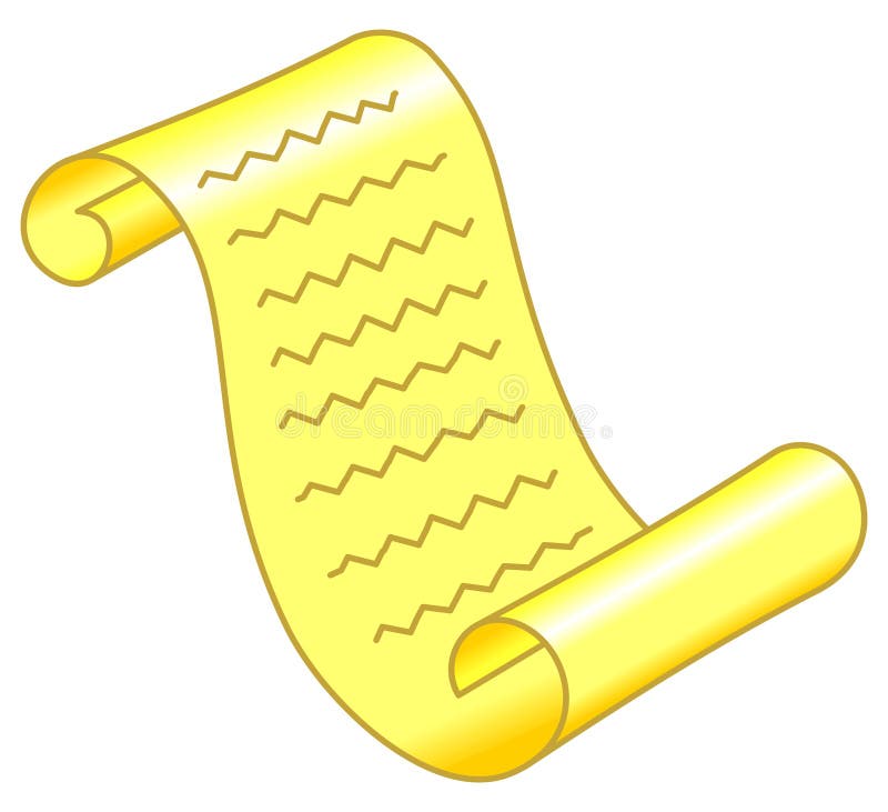 Ancient scroll vector illustration