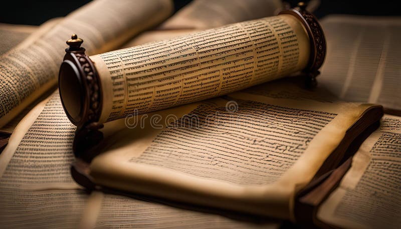 Ancient Scrolls stock illustrationer