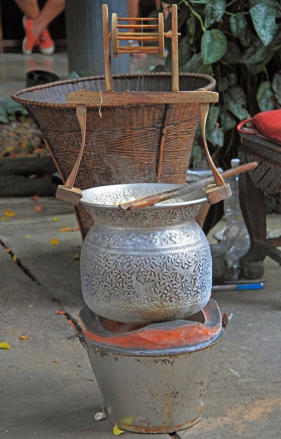 Ancient Spinning Wheel for Weaving Stock Image Image of motion