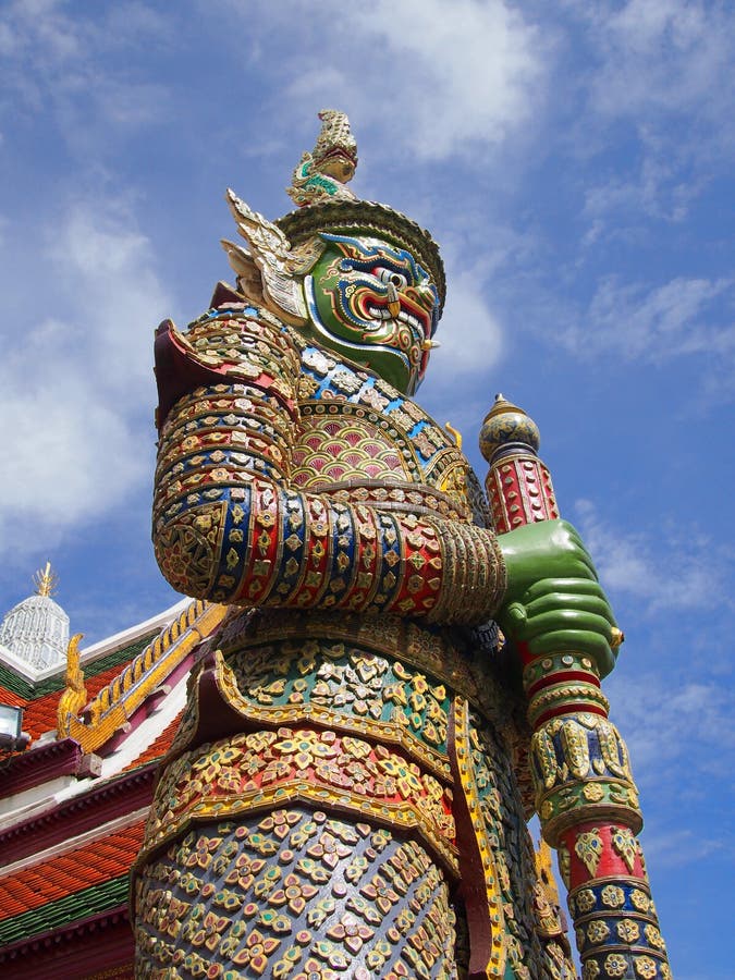 Guardian Statue In Grand Palace Bangkok The Ancient Statue Of Guardian At The Grand Palace
