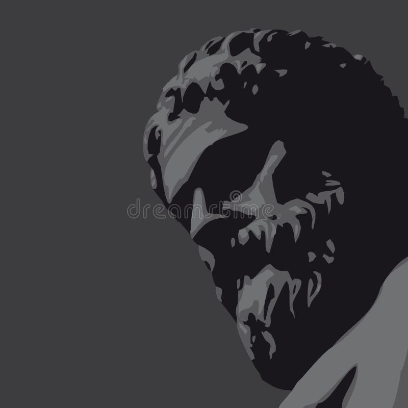 Ancient statue (vector)