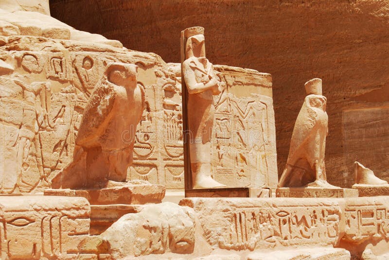 Ancient statues and artifacts of Abu Simbel, Egypt