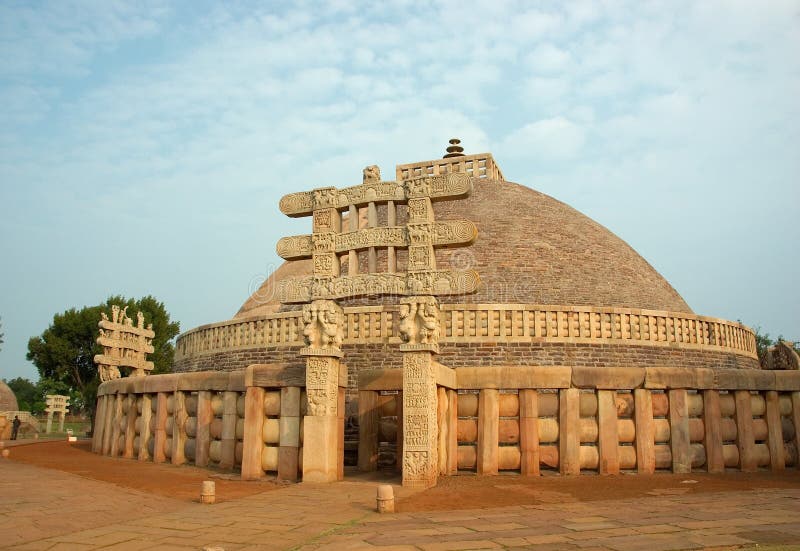 Ancient Stupa in Sanchi,India