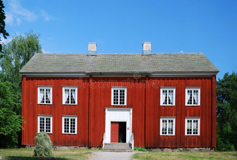 Ancient Swedish house in Scansen.