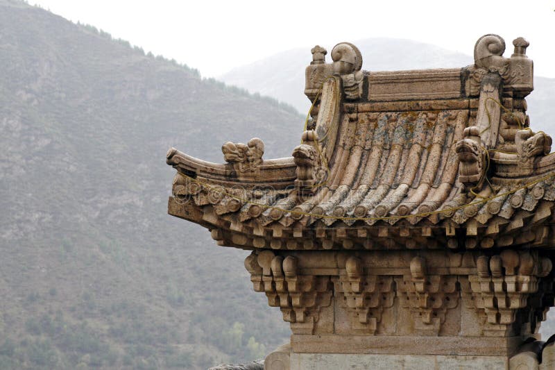 Ancient temple in the mountain.