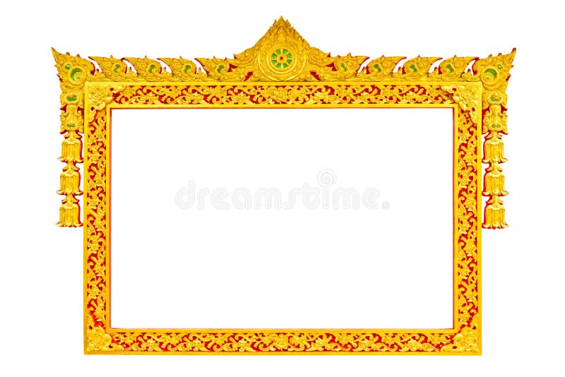 Ancient thai style sculpture frame