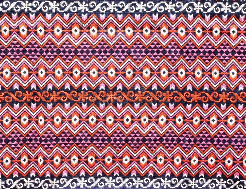 Ancient thai textiles stock images