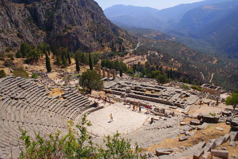 Ancient theatre in Delphi, Greece