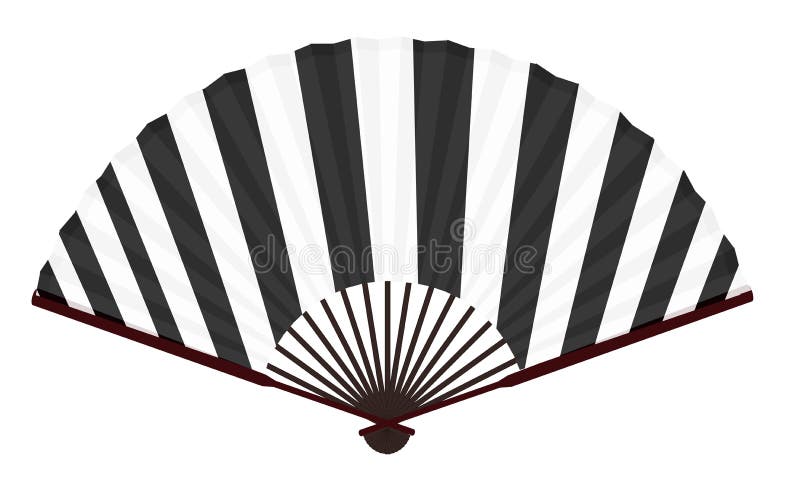 The Ancient Traditional Asian Fan Stock Vector - Illustration of ...