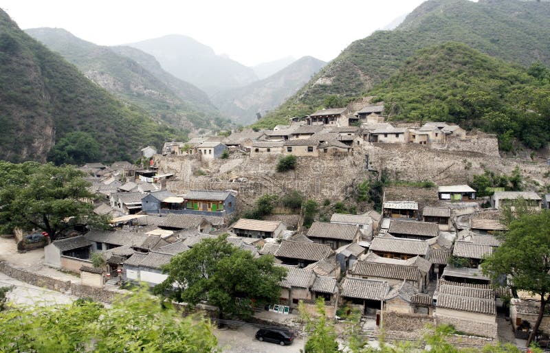 Ancient village in the mountain.