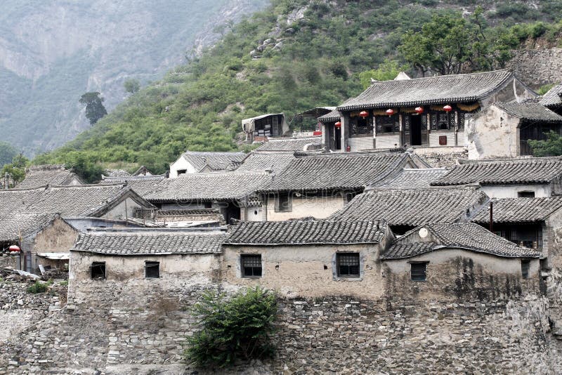 Ancient village in the mountain.