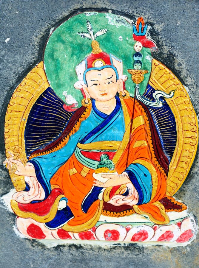 Ancient wall painting art of buddha