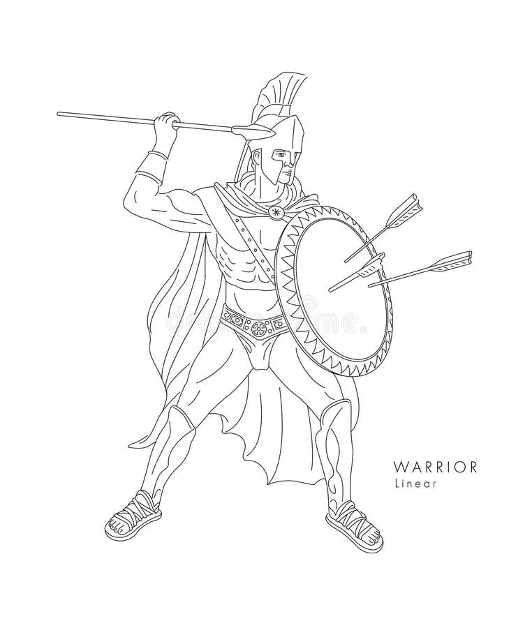 Spartan Pose Stock Illustrations 65 Spartan Pose Stock