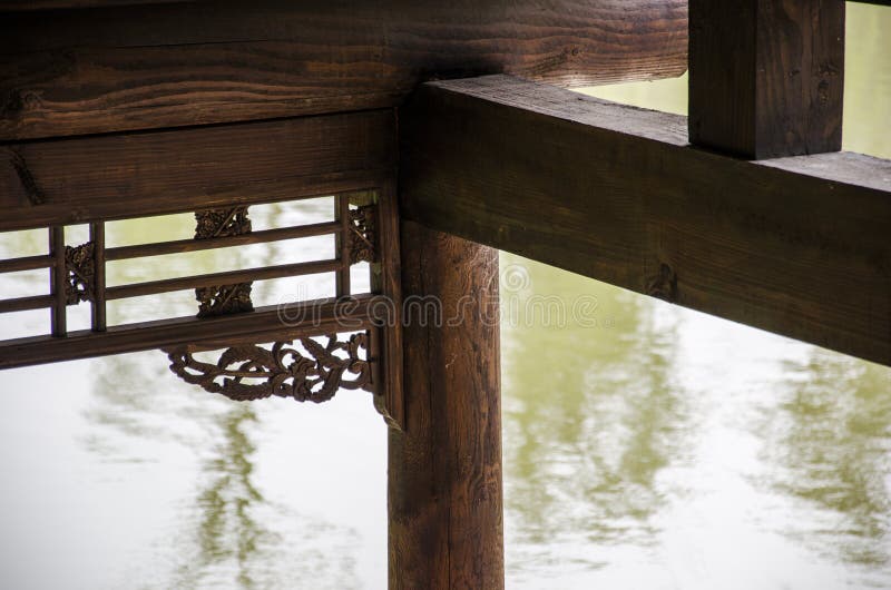 Ancient wooden buildings royalty free stock photography Ancient wooden buildings royalty free stock photography