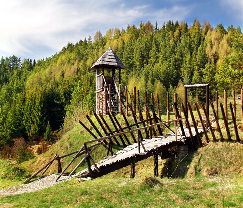 Ancient wooden fortification