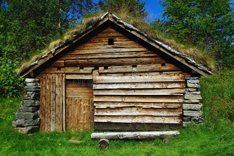 Ancient wooden hut