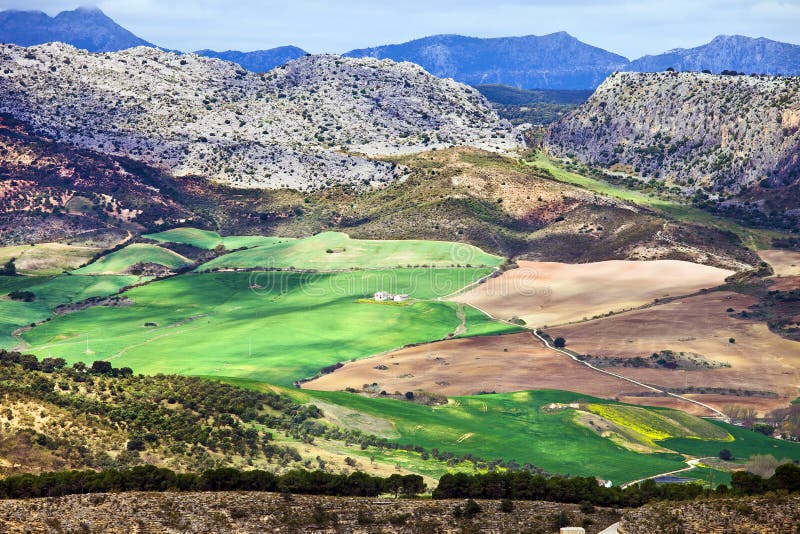 Andalucia Landscape In Spain Stock Photo - Image of europe, meadow