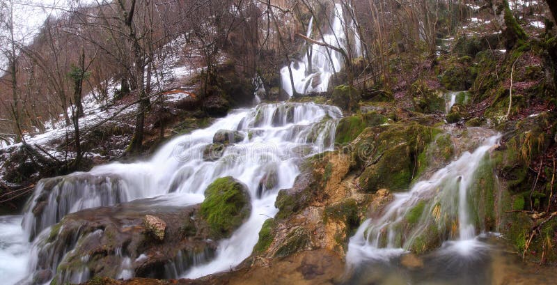Andoin waterfalls in winter royalty free stock photos Andoin waterfalls in winter royalty free stock photos