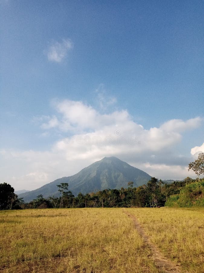 Andong mountain field soil stock photo