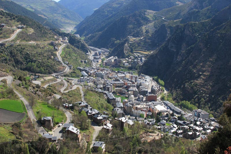 Andorra from bird flight