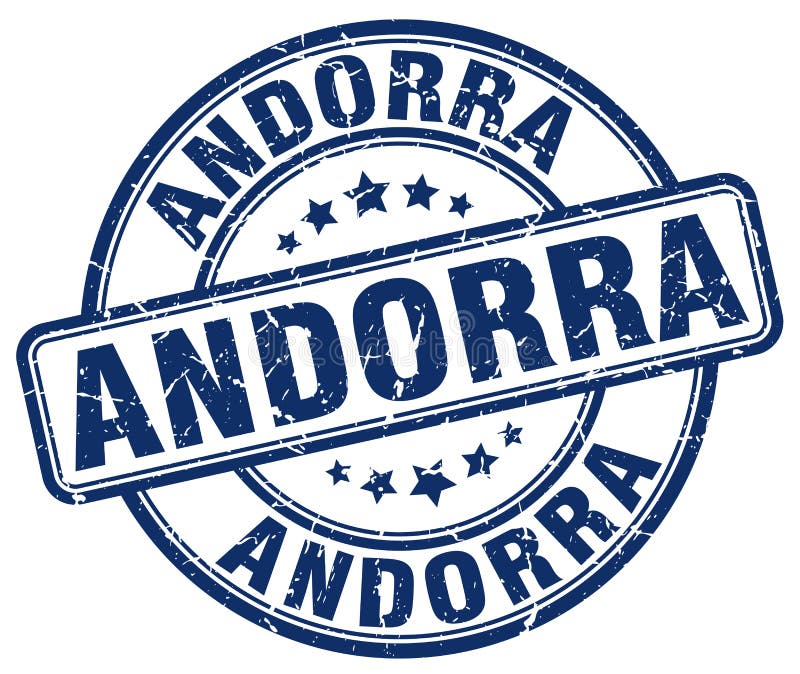 Andorra stämpel vektor illustrationer