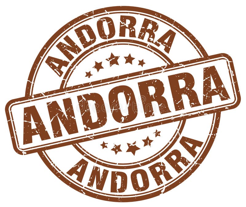 Andorra stämpel vektor illustrationer