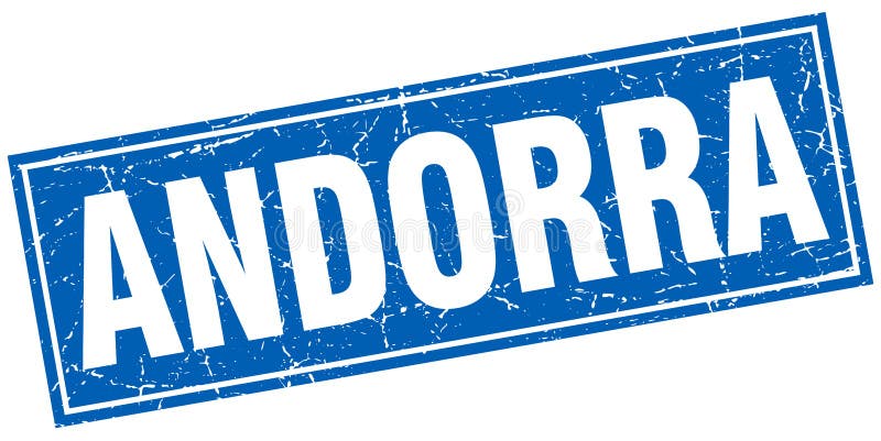 Andorra stämpel vektor illustrationer