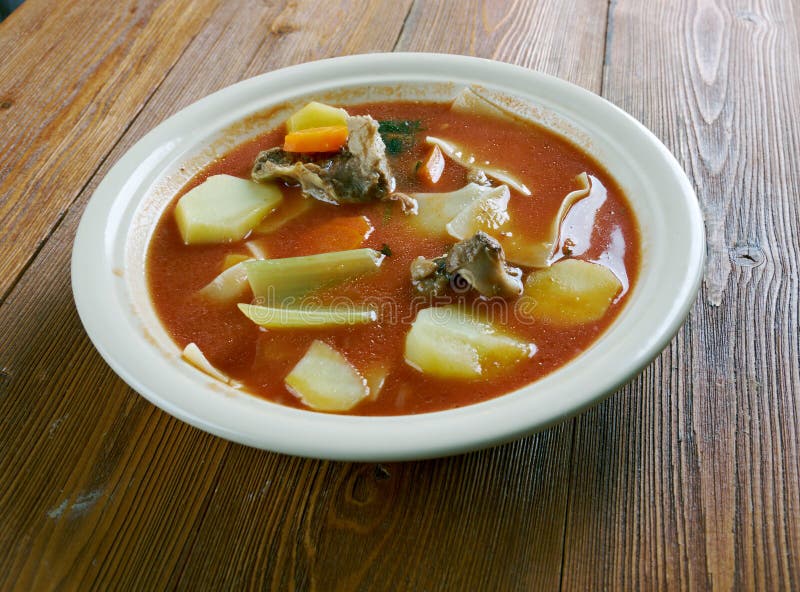 Andrajos Spain stew stock image. Image of rabbit, paprika 72050307