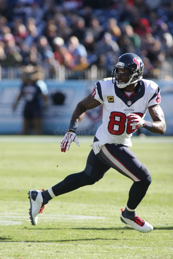 Andre Johnson, wide receiver degli Houston Texans immagine stock libera da diritti
